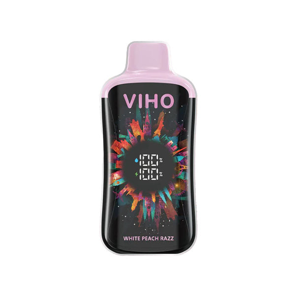 Viho Super Charge PRO Disposable | 20000 Puffs | 21mL | 50mg | MOQ 5 |  White Peach Razz