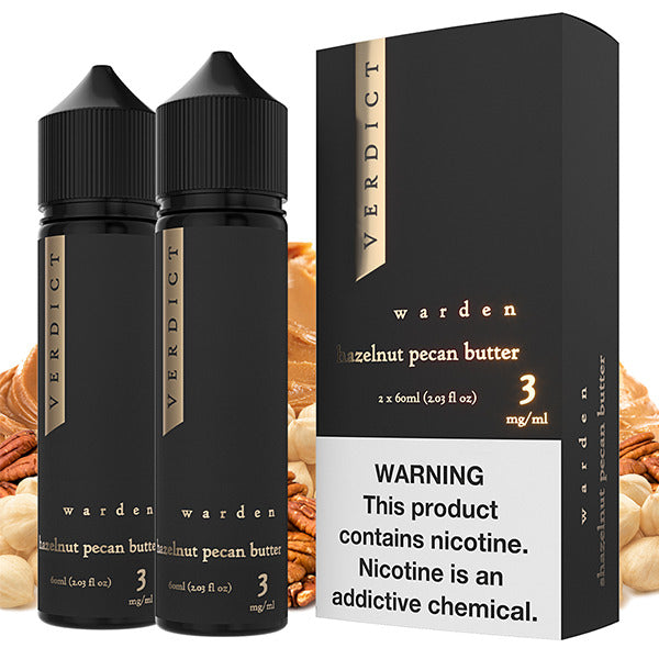 Verdict Series E-Liquid | x2-60mL | (Freebase) | 3mg | Warden with packaging