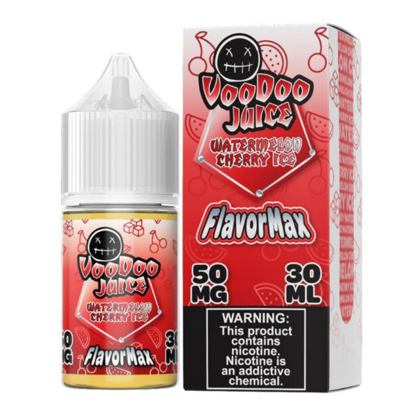 Voodoo Juice FlavorMax Salt Series E-Liquid | 30mL | 50mg | Watermelon Cherry Ice with packaging