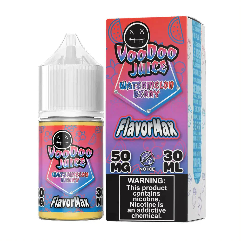 Voodoo Juice FlavorMax Salt Series E-Liquid | 30mL | 50mg | Watermelon Berry with packaging