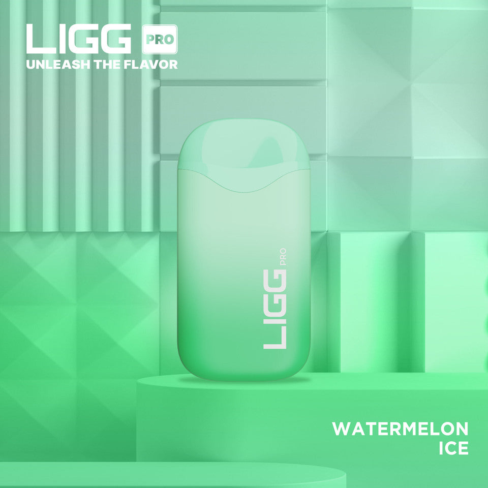 Ligg Pro Disposable | 5500 Puffs | 14mL  | 50mg | MOQ 10 | Watermelon Ice