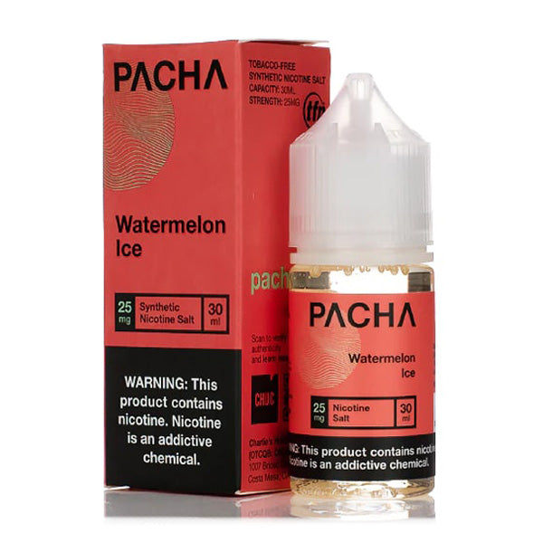 Pachamama TFN Salt Series E-Liquid | 30mL | (Salt Nic) | Watermelon Ice with packaging