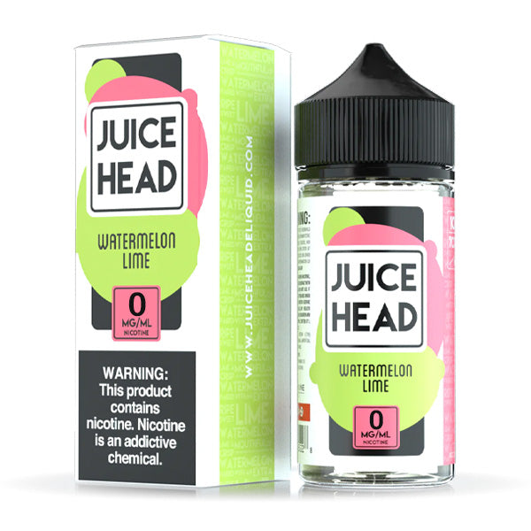 Juice Head Series E-Liquid | 100mL | 0mg | (Freebase) | Watermelon Lime with Packaging