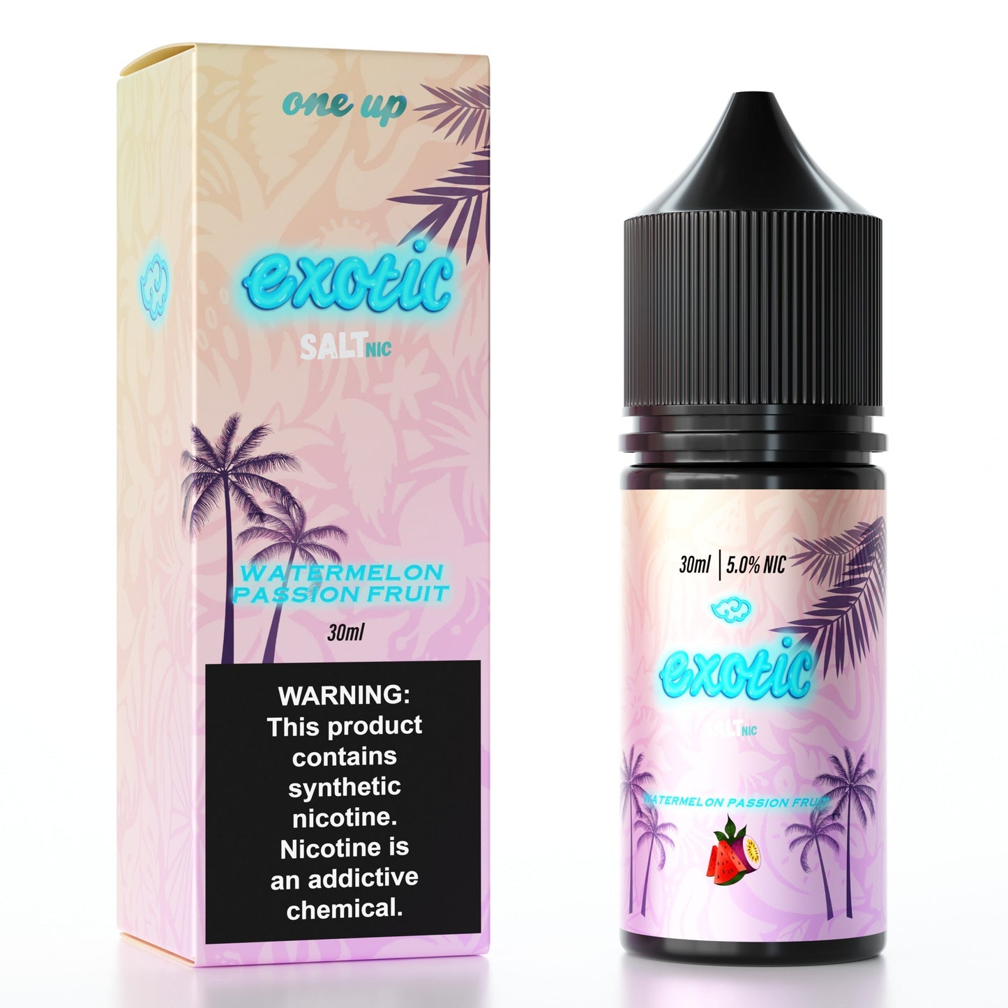 One Up TFN Salt Series E-Liquid | 30mL  | Salt Nic | Watermelon Passion Fruit With Packaging