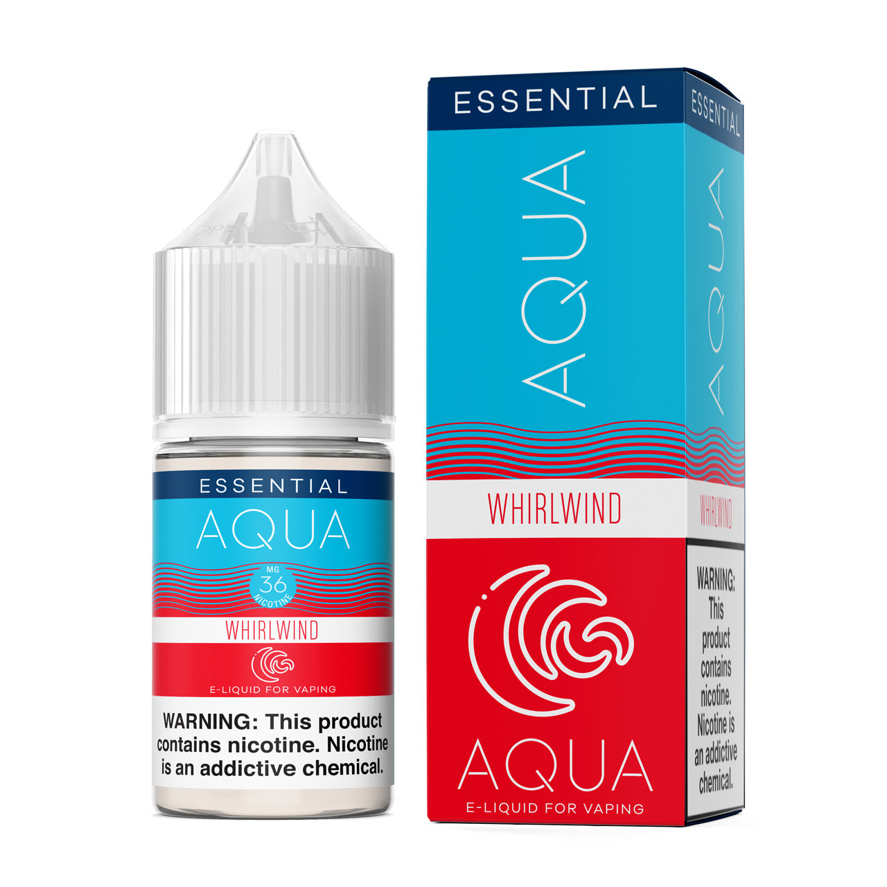 Aqua Salt Series E-Liquid | 30mL | (Salt Nic) | Whirlwind with packaging