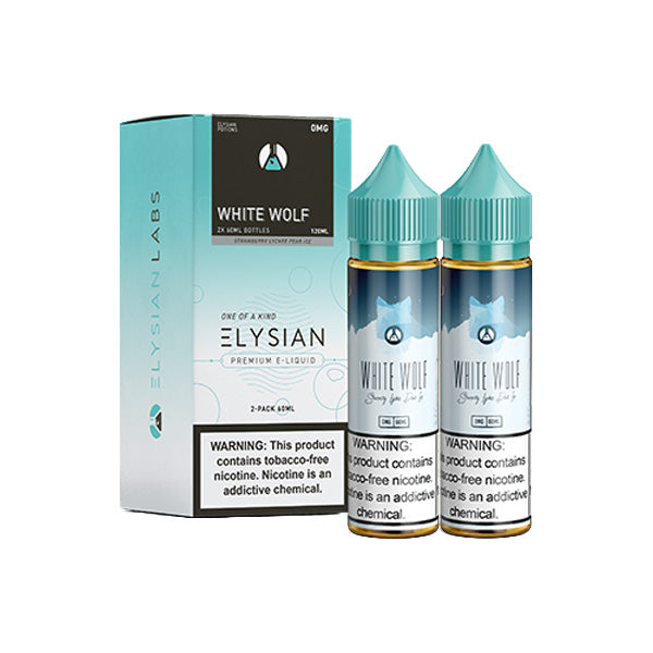 Elysian Series E-Liquid | 120mL | (Freebase) | 0mg | White Wolf with packaging