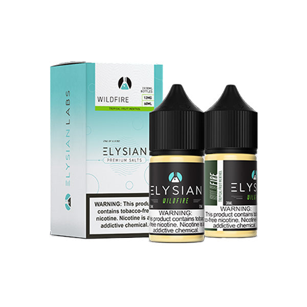 Elysian Salt Series E-Liquid | x2-30mL | (Salt Nic) | 12mg | Wildfire with packaging