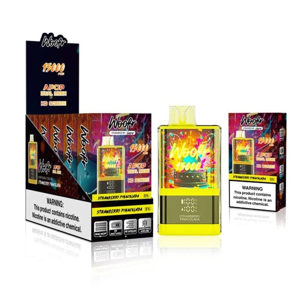 Woofr Disposable | 15000 Puffs | 20mL | 50mg | MOQ 5 | Strawberry Pina Colada with Packaging
