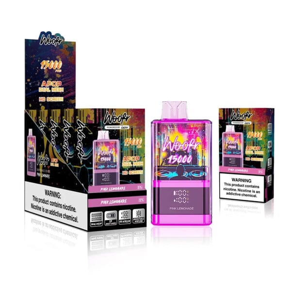 Woofr Disposable | 15000 Puffs | 20mL | 50mg | MOQ 5 | Pink Lemonade with Packaging
