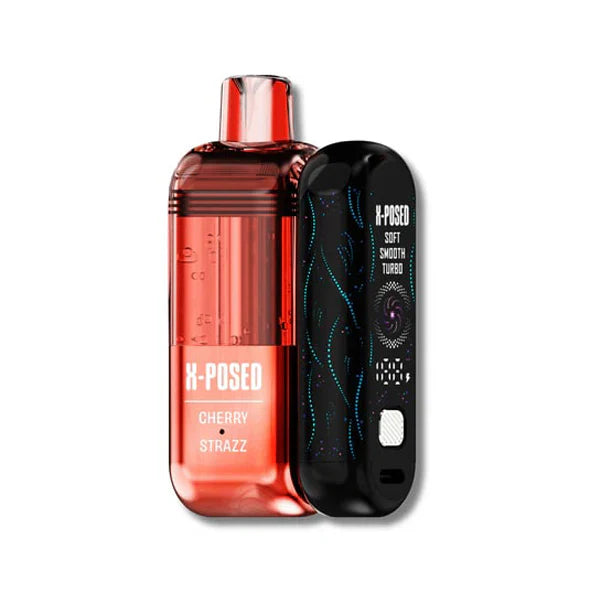 X-Posed – Dispo Kit- 35000Puff- 16mL Dispo plus Power Dock | Cherry Strazz