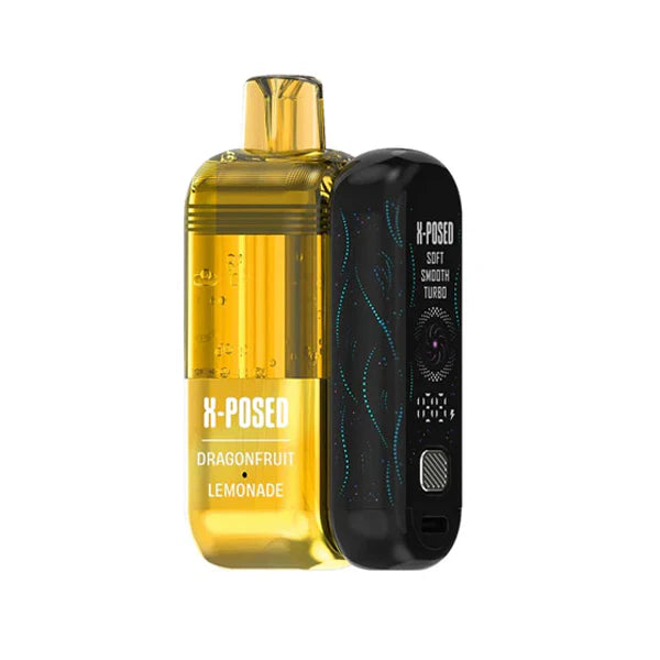 X-Posed – Dispo Kit- 35000Puff- 16mL Dispo plus Power Dock | Dragonfruit Lemonade
