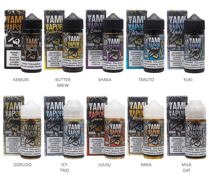 Yami Vapor Series E-Liquid | 100mL | Group Photo