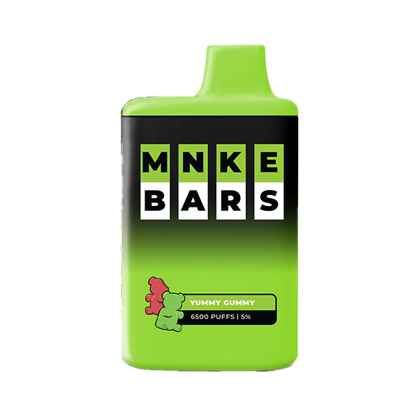 MNKE Bars Disposable | 6500 Puffs | 16mL | 50mg | MOQ 5 | Yummy Gummy (Gummy Bear)