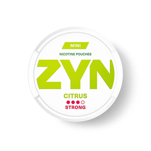 ZYN Nicotine Pouches | (20ct Can) | (5-Can Pack) | Eu Edition | Mini Citrus Strong