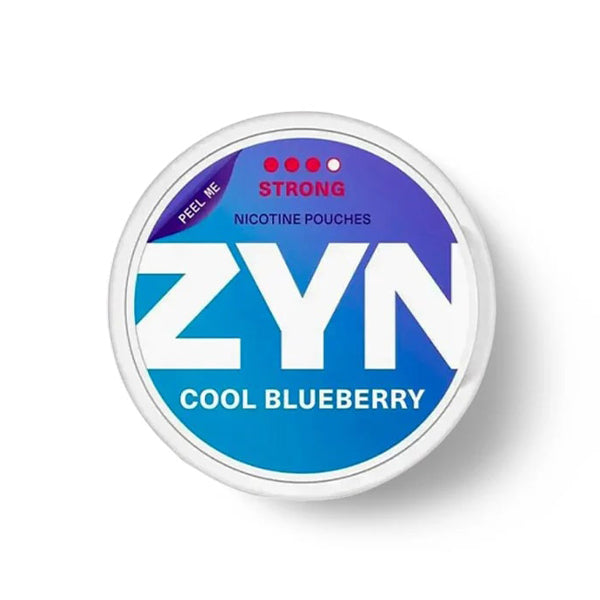 ZYN Nicotine Pouches | (20ct Can) | (5-Can Pack) | Eu Edition | Cool Blueberry Strong