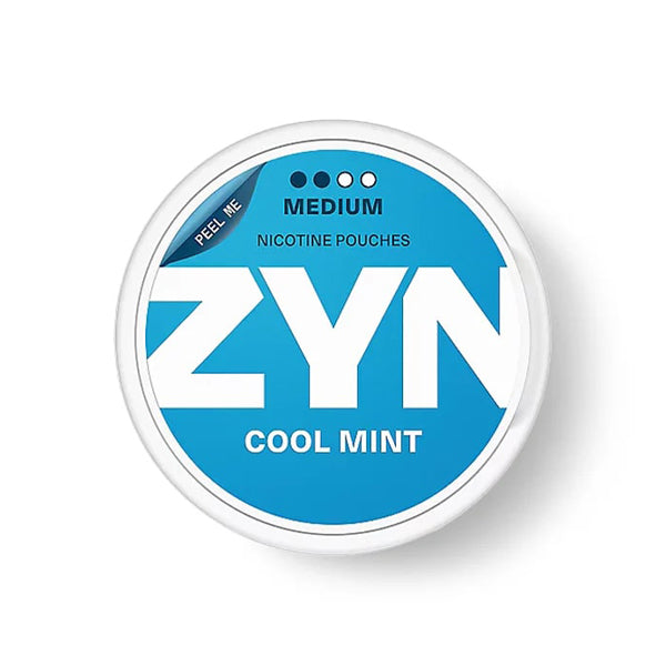 ZYN Nicotine Pouches | (20ct Can) | (5-Can Pack) | Eu Edition | Cool Mint Medium