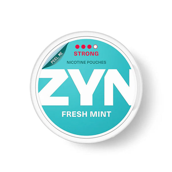 ZYN Nicotine Pouches | (20ct Can) | (5-Can Pack) | Eu Edition | Fresh Mint Strong