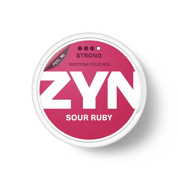 ZYN Nicotine Pouches | (20ct Can) | (5-Can Pack) | Eu Edition | Sour Ruby Strong